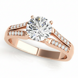 Multi-Row Engagement Ring (50262-E) — Rose Gold