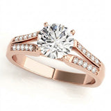 Multi-Row Engagement Ring (50262-E) — Rose Gold