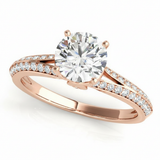 Multirow Engagement Ring — Rose Gold
