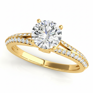 Multirow Engagement Ring — Yellow Gold