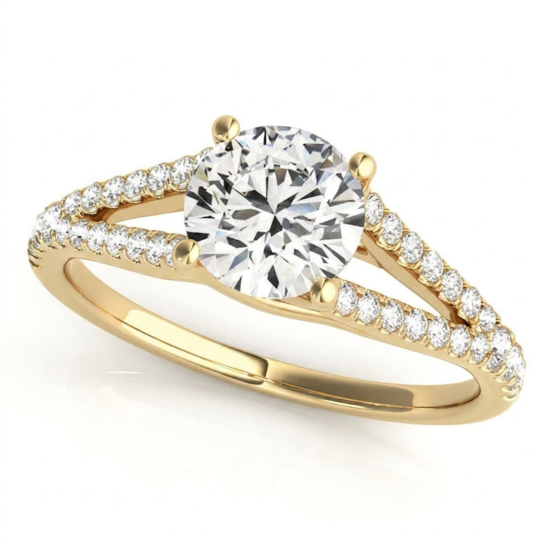 Multirow Engagement Ring — Yellow Gold