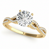 Multirow Engagement Ring — Yellow Gold