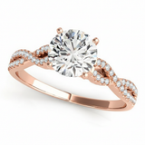 Multirow Engagement Ring — Rose Gold