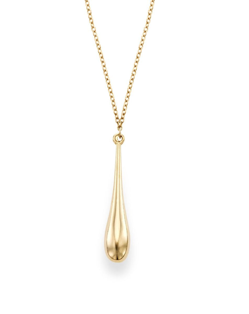 14K Gold Tear Drop Necklace