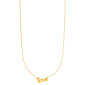 14K Gold Love Necklace