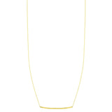 14K Gold  Thin Bar Necklace