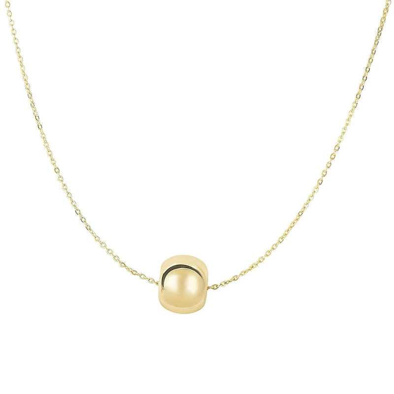 14K Gold Rondel Necklace