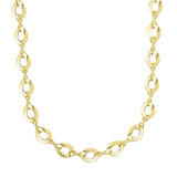 14K Gold Polished Oval Link Chain