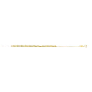 14K Yellow Gold  Bead Bracelet