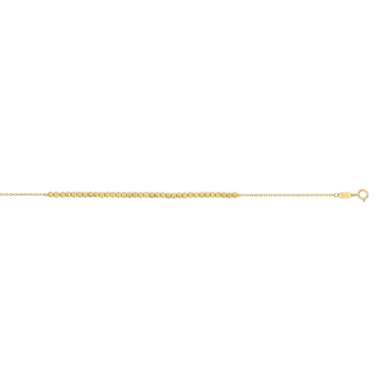 14K Yellow Gold  Bead Bracelet