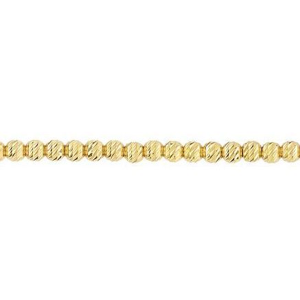 14K Yellow Gold  Bead Bracelet