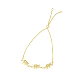 14K Gold Elephant Friendship Bracelet