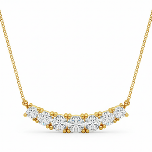 7/8 ctw Lab-Grown Diamond Necklace (1) — Yellow Gold