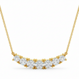 7/8 ctw Lab-Grown Diamond Necklace (1) — Yellow Gold