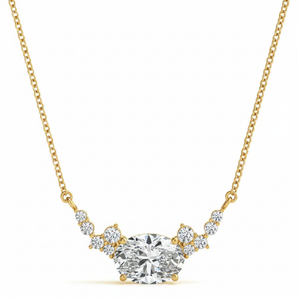 1/3 ctw Lab-Grown Diamond Necklace (LGNK017) — Yellow Gold