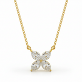 1/4 ctw Lab-Grown Diamond Necklace — Yellow Gold