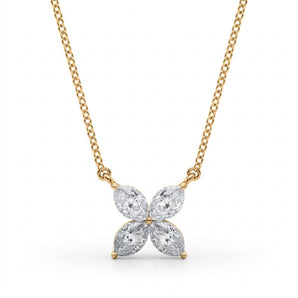 1/4 ctw Lab-Grown Diamond Necklace — Yellow Gold