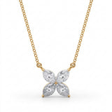 1/4 ctw Lab-Grown Diamond Necklace — Yellow Gold