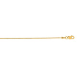 14K Gold .9mm Round Snake Chain 