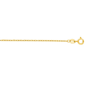 14K Gold 1.2mm Open Cable Chain