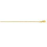 14K Gold 1mm Octagonal Box Chain 