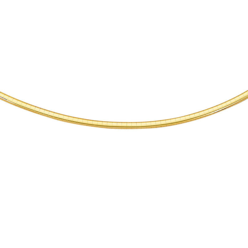14K Gold 3mm Classic Omega 