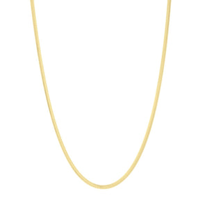 14K 2.6mm Oval Snake Chain