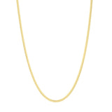 14K 2.6mm Oval Snake Chain