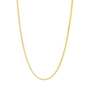 14K 3.3mm Oval Snake Chain