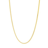 14K 3.3mm Oval Snake Chain