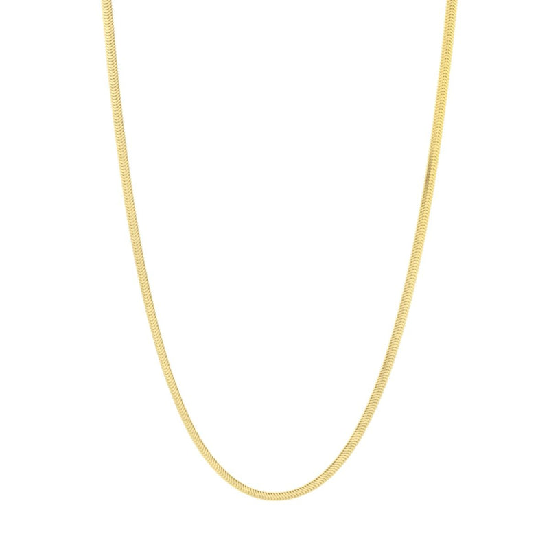 14K 3.3mm Oval Snake Chain