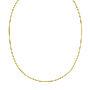 14K Gold 2mm Oval Snake Chain