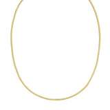 14K Gold 2mm Oval Snake Chain