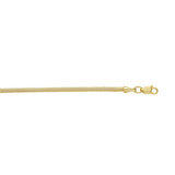 14K Gold 2mm Oval Snake Chain