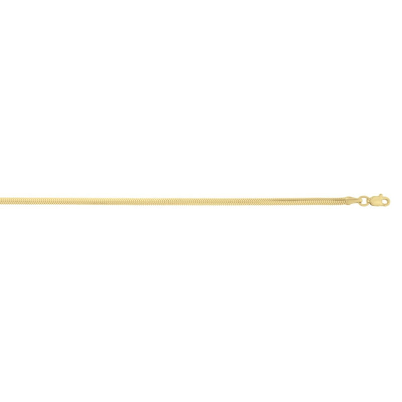 14K 2.6mm Oval Snake Chain