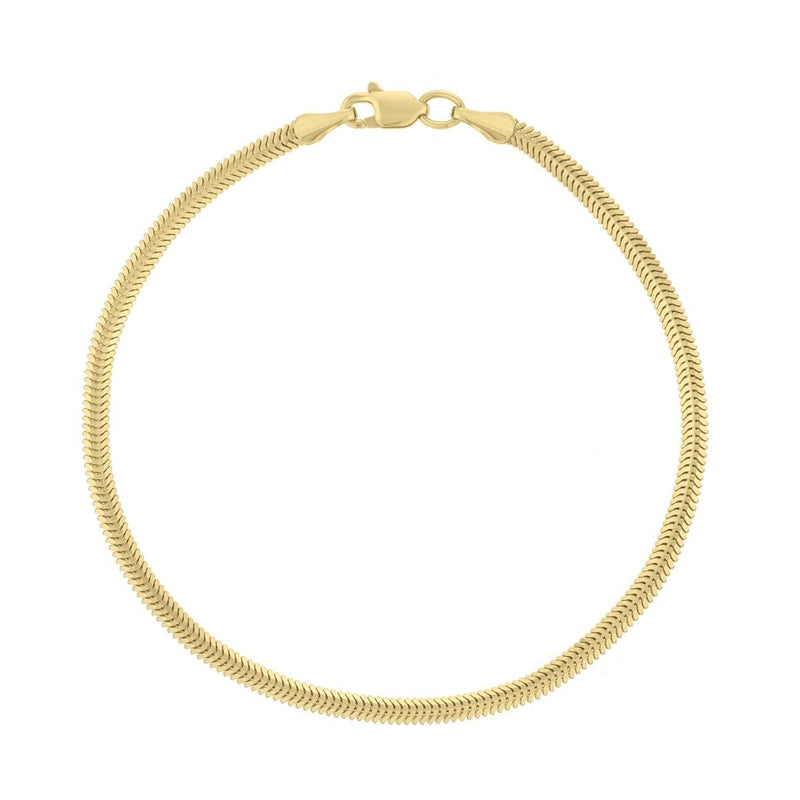 14K 2.6mm Oval Snake Chain