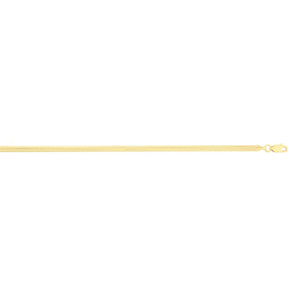 14K 3.3mm Oval Snake Chain