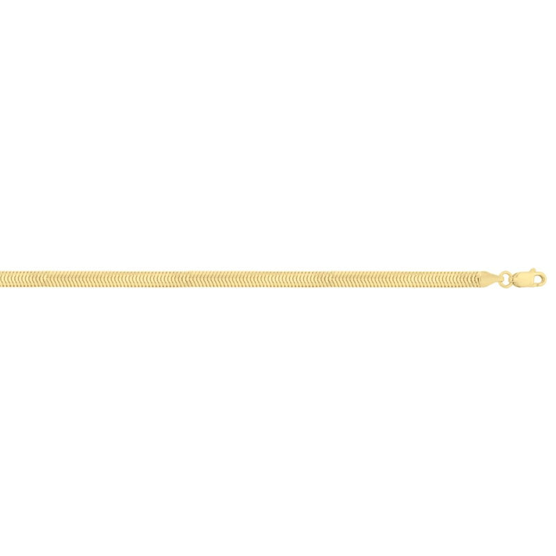 14K 4.2mm Oval Snake Chain