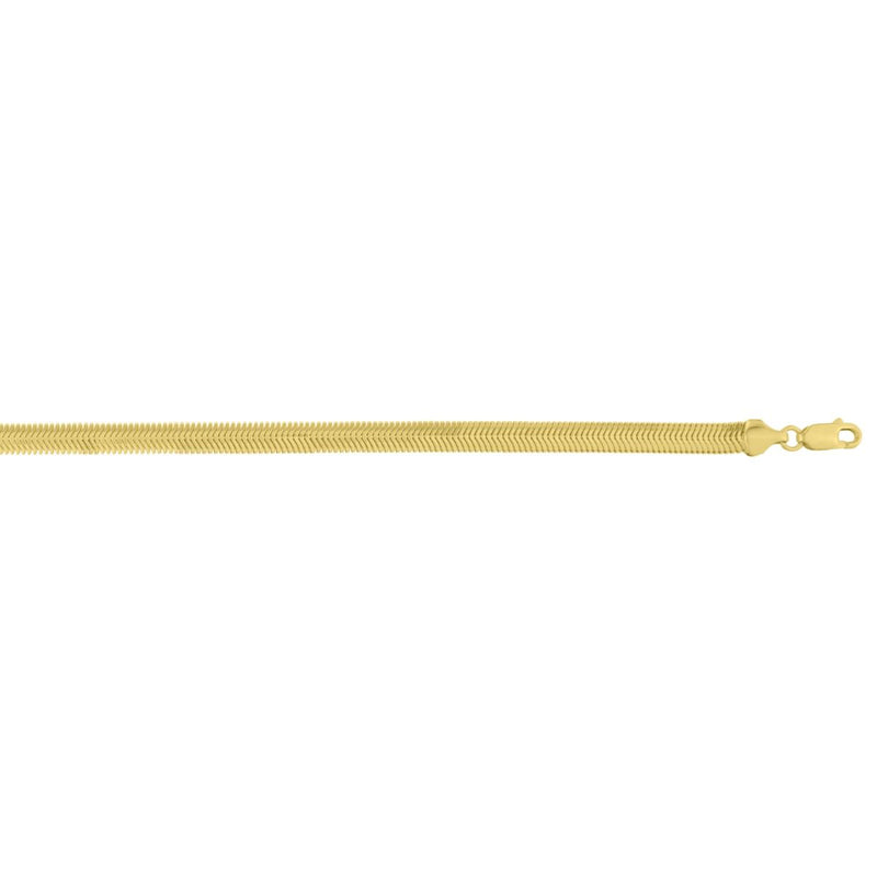 14K 5.3mm Oval Snake Chain