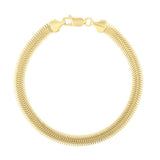 14K 5.3mm Oval Snake Chain