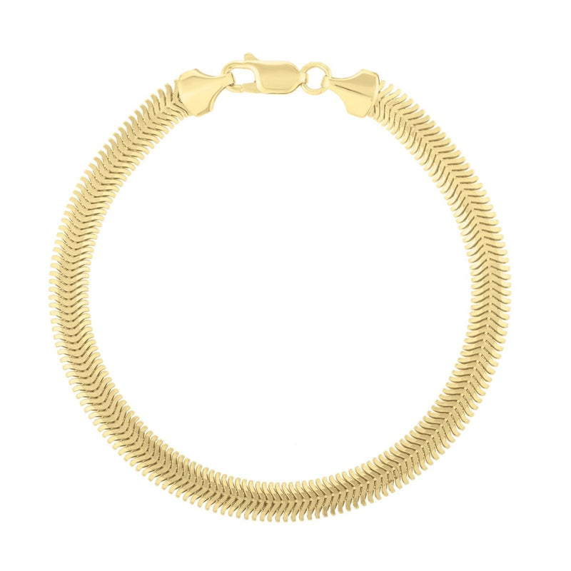 14K 5.3mm Oval Snake Chain