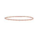 14K .15ct Diamond Beaded Bracelet