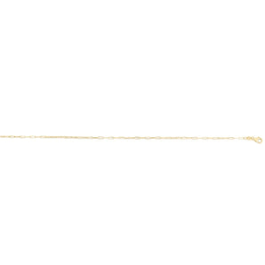 14K 1.2mm Paperclip Chain