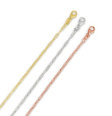 14K Gold 1.5mm Paperclip Chain