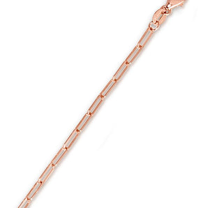 14K Gold 2.1mm Paperclip Chain 