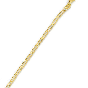 18K Gold 2.5mm Paperclip Chain