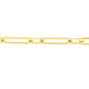 14K Alternating 2.8mm Paperclip Link Chain