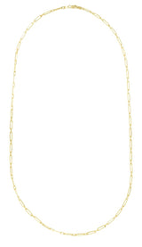 14K Alternating 2.8mm Paperclip Link Chain