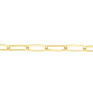 14K 3.5mm Paperclip Chain