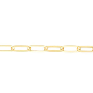 14K 4mm Paperclip Chain
